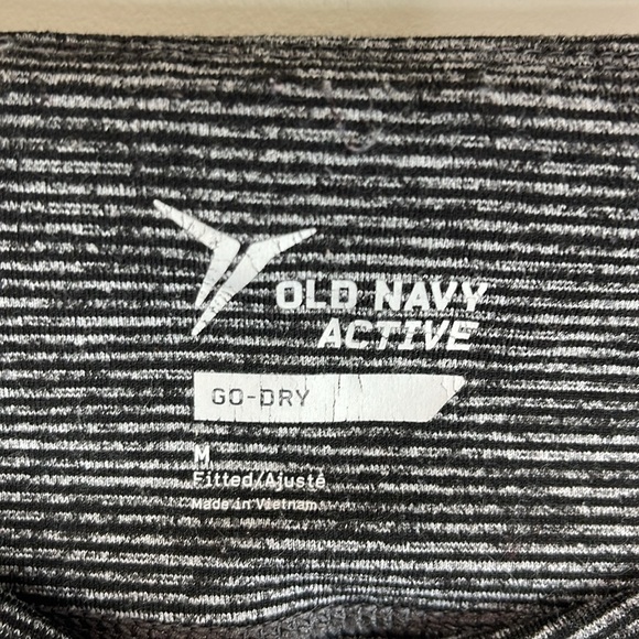 Old Navy Active Go Dry Compression Striped Leggings Soft Black Low Rise Size M - Picture 5 of 11